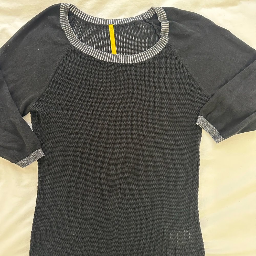 Black and Gray Top